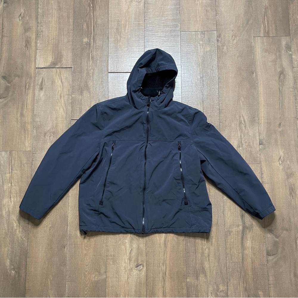 X-Large Calvin Klein Mens Sherpa Lined Hooded Soft Shell Jacket Jacket